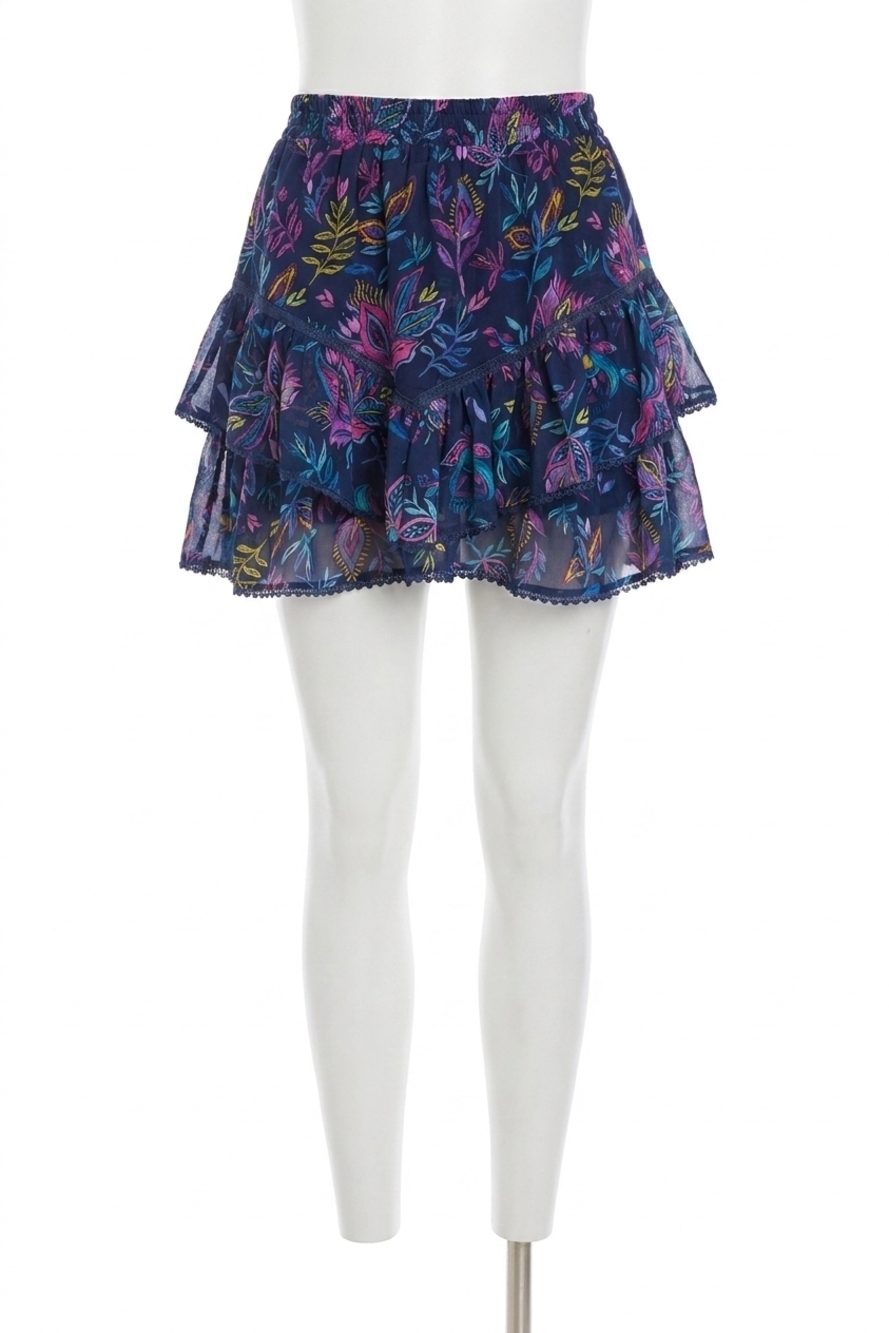 NEW ALLISON NEW YORK gracie mini skirt in bohemian floral navy